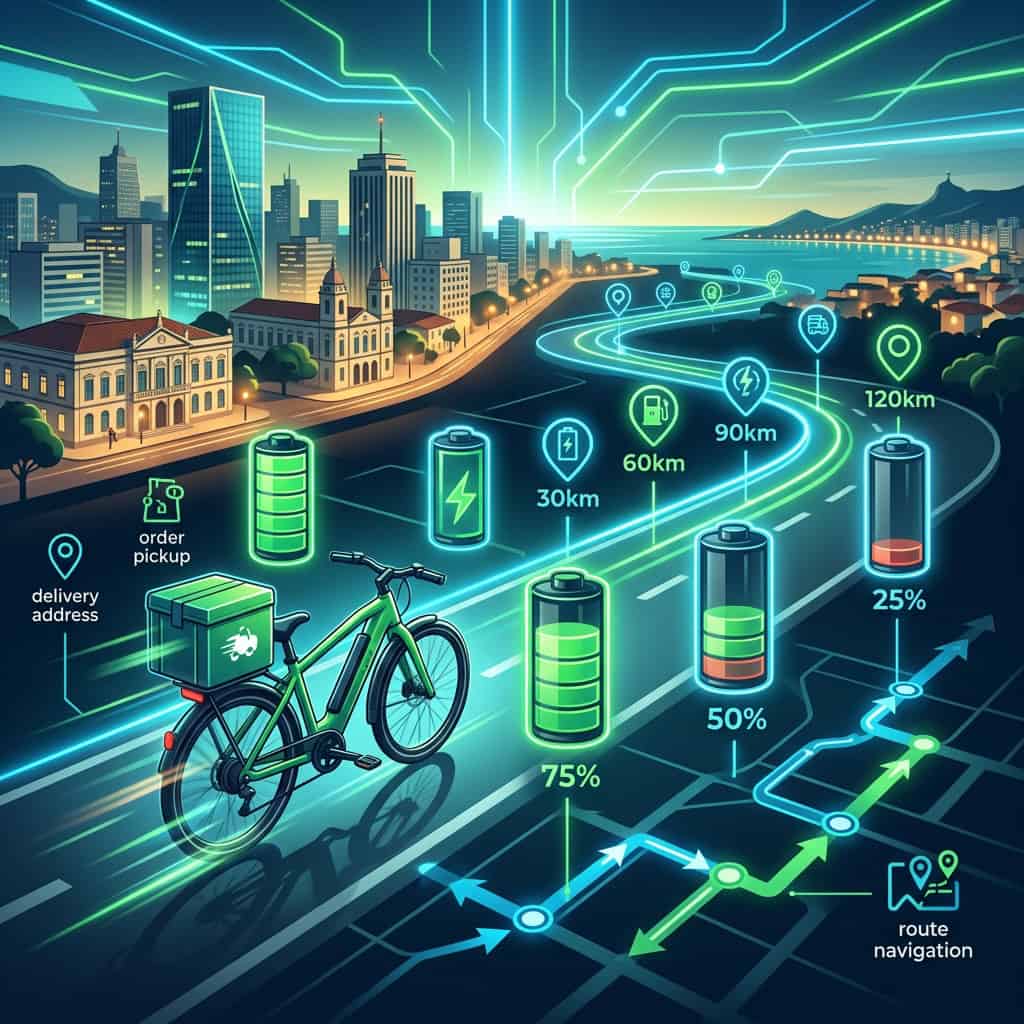 Autonomia real de e-bike para entrega: quantos km por dia você consegue fazer