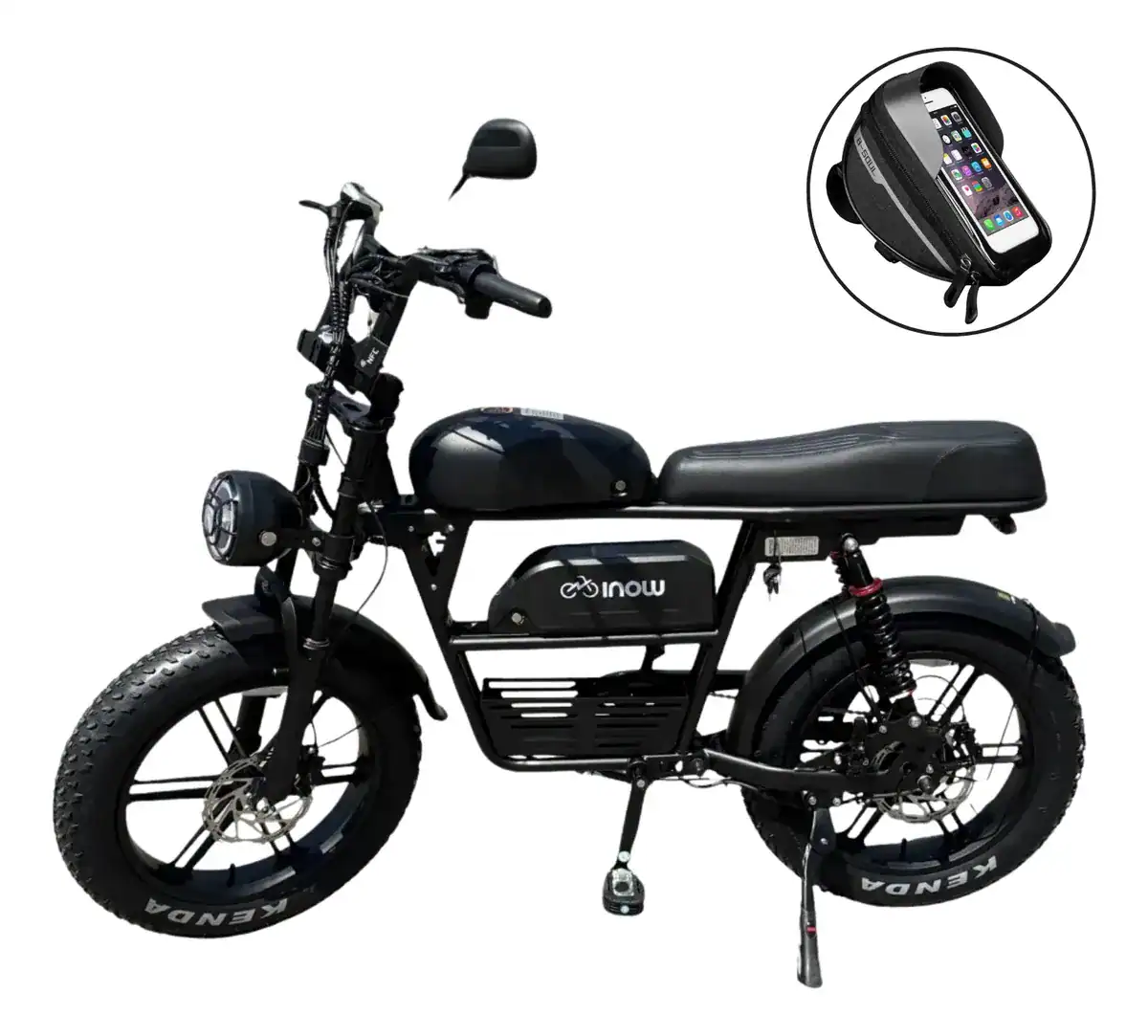 Bicicleta elétrica 1000W andando na rua – potência e desempenho