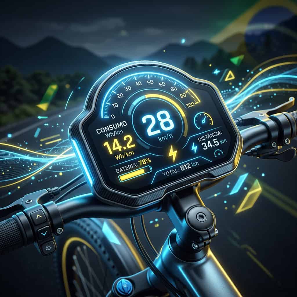 quanto gasta de energia bicicleta elétrica por km gráfico de consumo