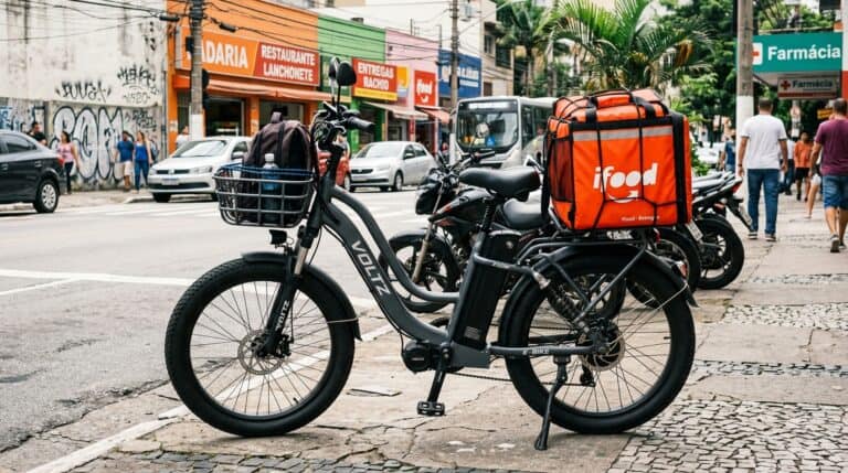 Sousa Eco 350W equipada para entregas do iFood